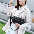 thumbnail image 3 of Bolsa Casual Fanny Chest Bag Mujer Suede Cintura Hombro Bandolera (Negro) JShteea Para Estrenar, 3 of 6