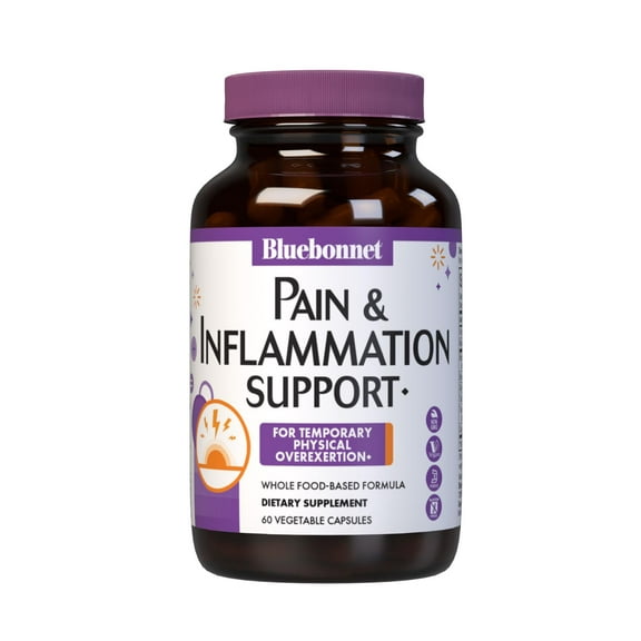 Bluebonnet Nutrition Pain & Inflammation Support* Herbal Blend, Joint Health* 60 Count