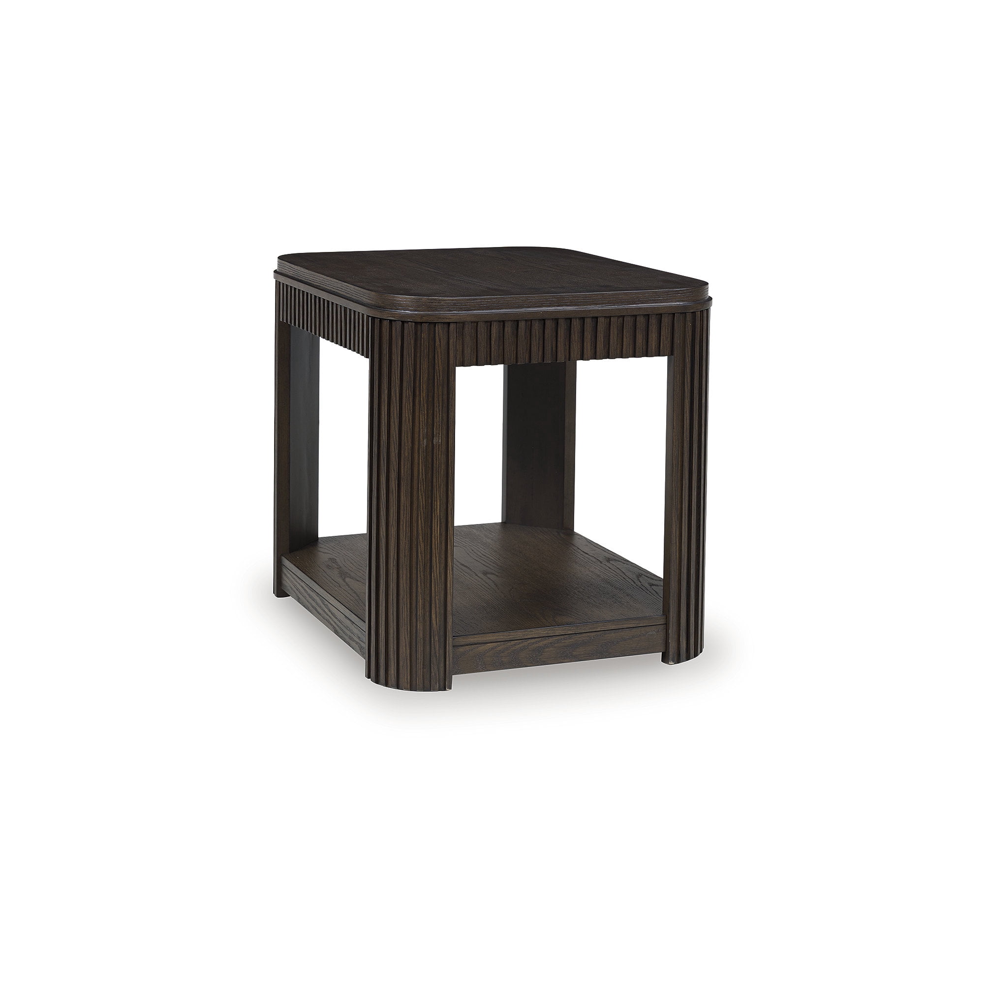 Signature Design by Ashley Carlibrie End Table with Shelf, Warm Brown
