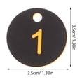 thumbnail image 4 of 100pcs Numbered Plastic Key Tags With Holes For Locker Storage Circular Number Labels Keychain Identification Durable Plastic Number Discs For Daily Use, 4 of 5