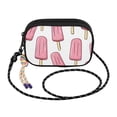 thumbnail image 2 of FORMRS Mini Crossbody Bag for Women Adjustable Shoulder Rope Travel Casual Phone Purse, Pink Ice Cream, 2 of 7