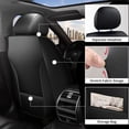 thumbnail image 4 of DIKSOAKR Car Seat Covers Front Seats for Ford Bronco Sport 2021-2025 Non-Slip Leather Car Seat Protector Compatible Airbag Black,Front Set( 2 Seats), 4 of 8