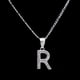 thumbnail image 3 of Dije Letra R Inicial Plata .925 con Cadena de Plata .925, 3 of 4