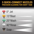thumbnail image 3 of Poulan Pro Gas Pressure Washer, 4400 PSI & 4.2 GPM, 420cc Power High Pressure Washer with 50ft Hose and 12-inch Wheels, 31\" Spray Lance, 5 Nozzles for Cars Driveways Patios Fences Daily Cleaning, 3 of 9