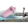 thumbnail image 2 of Coctelera de proteínas con BlenderBall Coctelera de proteínas de 500 ml con escala medidora Vaso para batidos de proteínas para fitness Sin BPA rosa, 2 of 6