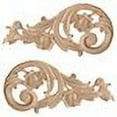 thumbnail image 2 of Ekena Millwork 7 1/2"W x 3 1/2"H x 1/2"D (Each Side) Small Rose Scrolls (Pair), Cherry, 2 of 2