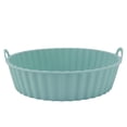thumbnail image 2 of ZPSHYD 2 Plaques De Cuisson en Silicone pour Friteuse à Air – Plateau Rond Antiadhésif Domestique avec Protection Contre Les éclaboussures D'huile pour Un Nettoyage Facile.(Straight Body-Cyan), 2 of 14