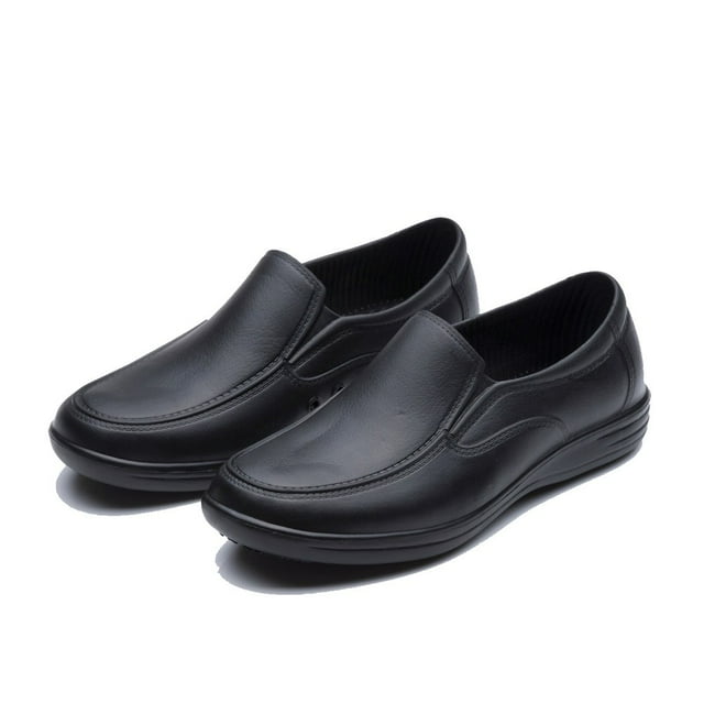 Lefu Men Chef Cook Black Shoes Kitchen Nonslip Safety Shoes Oil & Water Proof