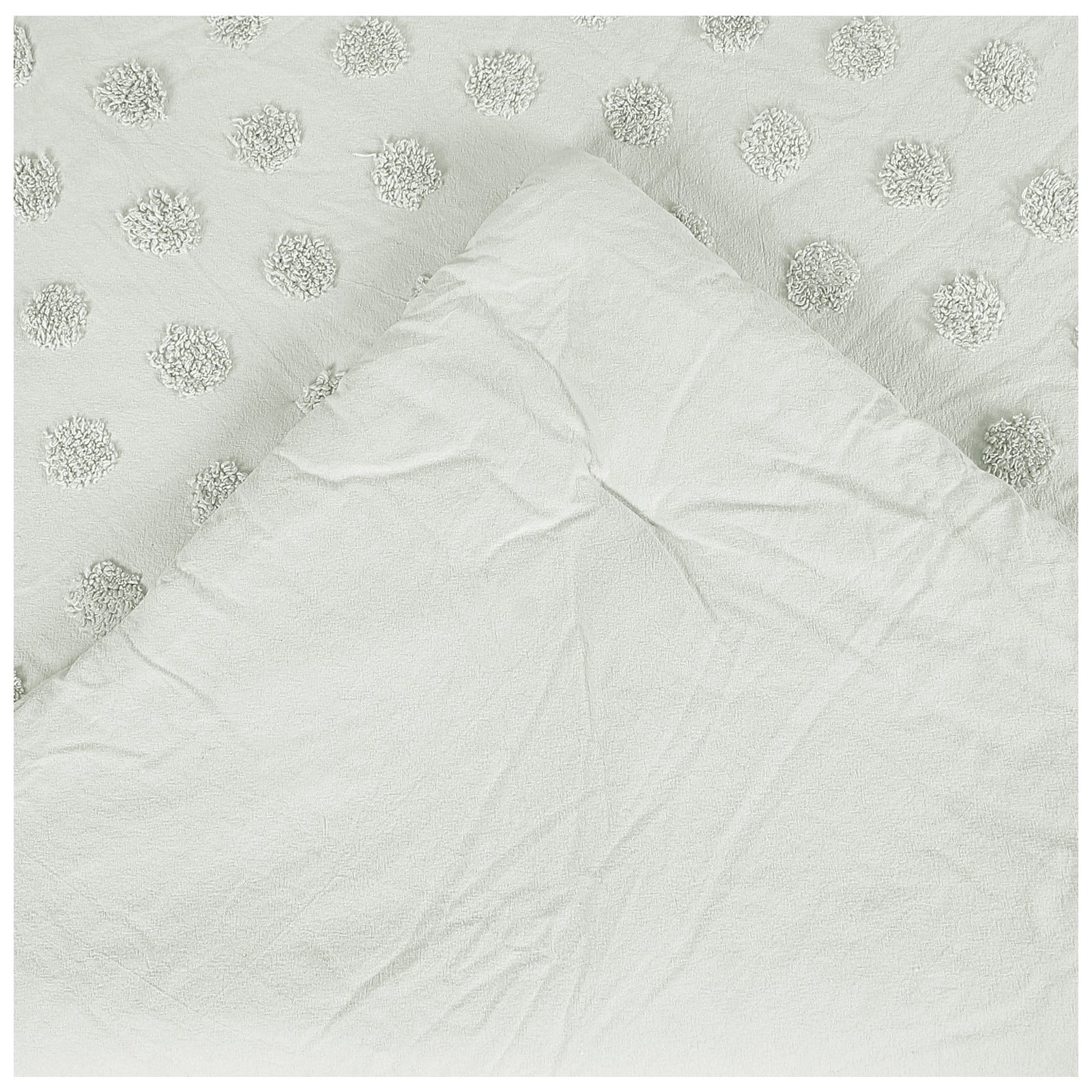 Better Trends Chenille Comforter Set Twin Size 2 Piece 100% Cotton Soft & Cozy All Season Bedding Athenia Collection Sage
