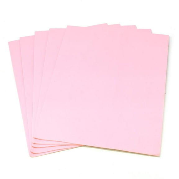 Plain EVA Foam Sheets, 9-Inch x 12-Inch, 5-Piece, Light Pink