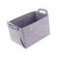 thumbnail image 1 of Cesta de fieltro plegable para revistas, organizador de almacenamiento para el hogar y el dormitorio. Gris 18x13x11cm, 1 of 9