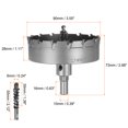 thumbnail image 2 of Uxcell Metal Hole Saw  Carbide Cutter 90mm / 3.55" Dia for 10mm Thick Stainless Steel, Metal, 2 of 7