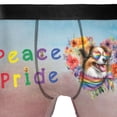thumbnail image 4 of Peace Love Pride Miniature American Shepherd with Rainbow Sunglasses LGBT LGBTQ+ All Over Print Boxer Briefs Underwear for Men Dad MAS Dog Lover Gifts - 01004, 4 of 6