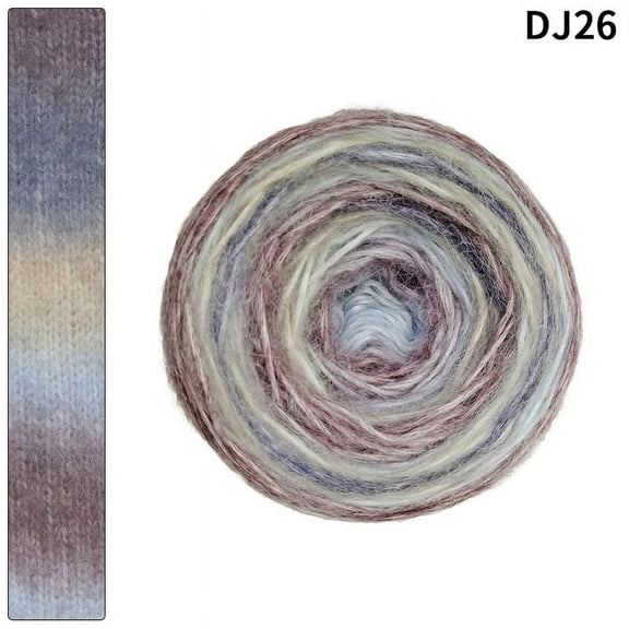 Zhuge 100G Yarn Whirl , 58% Large Softly Color Changing Acrylic Yarn for Crocheting ，S