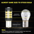 thumbnail image 2 of Pair White/Amber Switchback LED Turn Signal Light Bulbs 1157 BAY15D 2057 2357 7528, 2 of 10