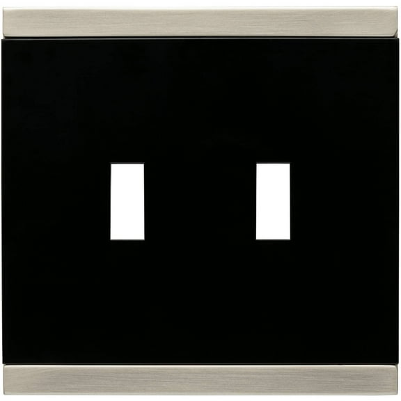 Franklin Brass Basic Stripe 2-Gang Toggle Switch Wall Plate