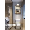 thumbnail image 3 of Black Hofwalter Dog Bathroom Tin Sign Roll Paper No Job is Finished Retro Sign Toilet Wall Art Shabby Chic Aluminum Sign Home Gift Wall Decor 12x8 Inch, 3 of 8