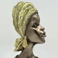 thumbnail image 4 of African Women Bust Statue Modern Black Figurine, 4 of 5