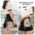 thumbnail image 6 of FORMRS Crossbody Bag for Women Quilted Travel Shoulder Cell Phone Purse with Chain Strap Handbag, Beige Apple Pattern, 6 of 7