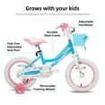 thumbnail image 6 of JOYSTAR Angel Girls Bike 16 Inch Kids Bike with Training Wheels for 4-7 Years Old Girls,Toddler Bicycle,Blue, 6 of 10