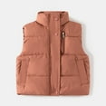 thumbnail image 2 of Ruyang Toddler Boys Girls Puffer Vest Winter Warm Thick Puffy Quilted Gilet Lightweight Water-proof Sleeveless Jackets, 2 of 4