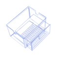 thumbnail image 3 of Sistema de filtración de filtro de acuario con cajón, bandeja de goteo, tipo colgante, fácil de instalar. Claro, 3 of 9