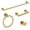 Brushed Gold, variant on Bathroom Hardware Accessories Set, SUS304 Stainless Steel Towel Bar Set, Modern Towel Racks Holder for Bathroom, Toilet Paper Holder Wall Mounted 4 Piece