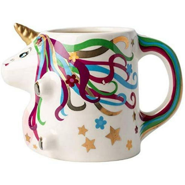 Ceramic Unicorn Coffee Mug w/Rainbow by Comfify Sweet & Fantastical