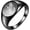 Black, variant on Men Women Stainless Steel 12MM Classic Round Smooth Ethnic Style Phoenix Ring