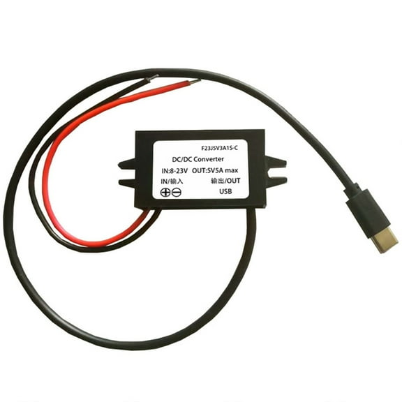 12V/24V To 5V Usb C 5A 25W Dc Converter Step-Down Module Power Charging Adapter