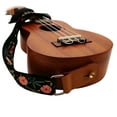 thumbnail image 5 of MUSIC FIRST Original Design “Dark Night Garden” Soft Muslin & Genuine Leather Ukulele Strap Ukulele Shoulder Strap With a MUSIC FIRST Genuine Leather Strap Locker, 5 of 8