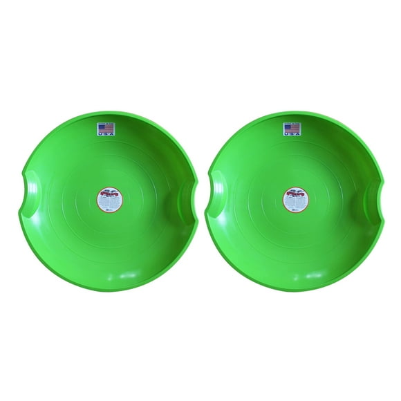 Paricon Flexible Flyer Flying Saucer Sled, 26 Inch Diameter, Green (2 Pack)