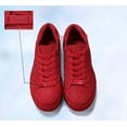 thumbnail image 6 of LUCKY STEP Rhinestone Fashion Glitter Sneakers Shiny Platform Shoes,Red Rhinestone,Womens, 6 of 12