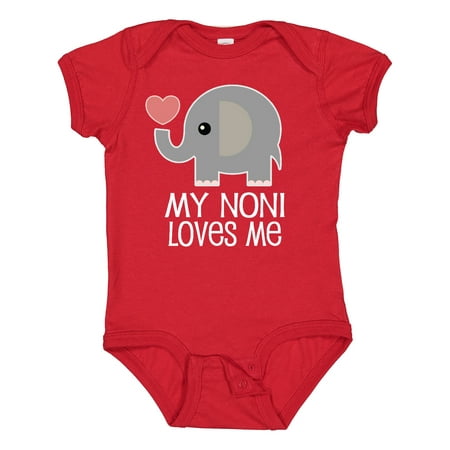 

Inktastic My Noni Loves Me Grandchild Boys or Girls Baby Bodysuit
