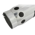 aFe SATURN 4S 4in SS Intercooled Exhaust Tip - Black 4in In x 5in Out x 12in L Bolt-On