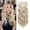 Blonde Mixed Bleach Blonde, variant on Clip in Hair Extensions for Women, 6PCS Long Wavy Curly Clip on Hair Extensions 20 Inch Honey Blonde Mixed Light Brown Synthetic Hairpieces