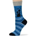 thumbnail image 6 of 7BIGSTARS KINGDOM Women's Cotton Fun Socks - 4 Pack Large - Cat- Moon - Heart Tail- Seamless Sock Size 10-12 Shoe Size 8-12, Black, Navy, Blue, Grey, 6 of 10