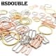 thumbnail image 4 of 100 unids/pack 6mm ~ 25mm hebillas de ajuste de correa de sujetador de Metal ropa interior deslizadores anillos Clips para ajuste de lencería accesorios DIY, 4 of 5