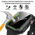 thumbnail image 3 of Funda protectora de pantalla Diruite para Apple Watch de 44 mm, color negro, 3 of 7