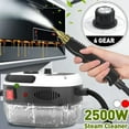 thumbnail image 2 of Limpiador a vapor, limpiador a vapor presurizado de alta temperatura de 2500 W, máquina de limpieza a vapor portátil, calentamiento rápido de 10 segundos, con 3 cabezales de cepillo, 2 of 5