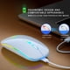 thumbnail image 2 of Ratón óptico inalámbrico USB recargable LED RGB Ratón Ordenador portátil Ratones DPI ajustables AweSitey EL000543-05B, 2 of 2