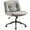 Khaki, variant on Glavbiku Cross Legged Office Chair, Armless Swivel Accent Chair with Wheels for Home Office,Black