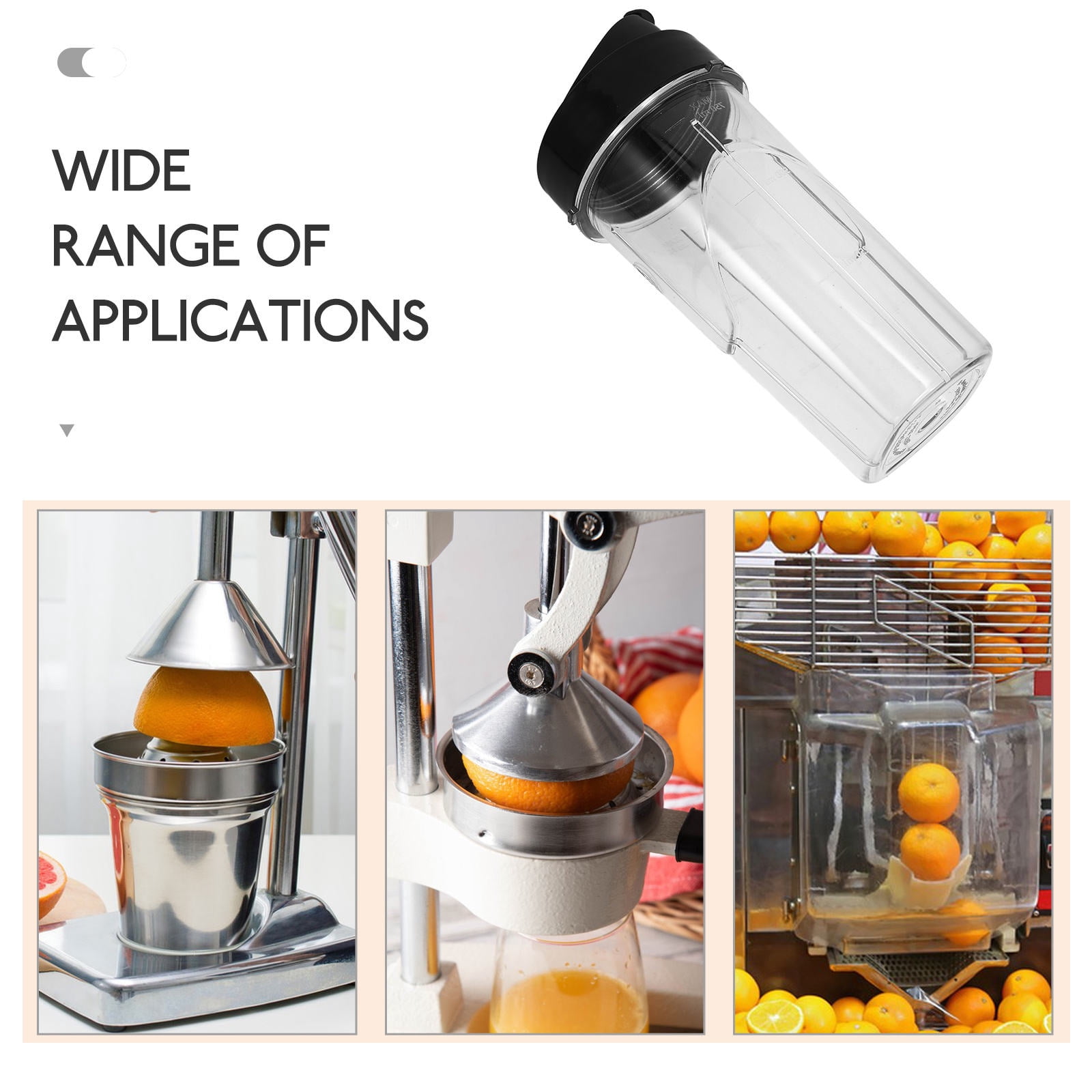 YSNOOWE Plastic Cup Replacement Black For Home Users Kitchen Use 1 Set 9.24X4.05X4.05in