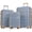 Light Blue, variant on ABS Hardside Luggage Set 3 Piece with Spinner Wheels & TSA Lock 20''24''28'' Multicolor