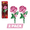 Pink, variant on Brick Craft Long Stem Rose Building Set, Pink, 2 Pack