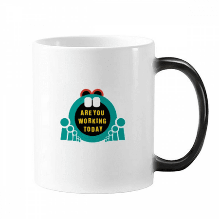 

Labor Work Glorious Art Deco Fashion Mug Changing Color Cup Morphing Heat Sensitive 12oz