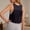 Dark Blue, variant on Women's Tanks Lightweight Yoga Cover Up Sleeveless Top for Everyday Workouts and Casual Wear White M