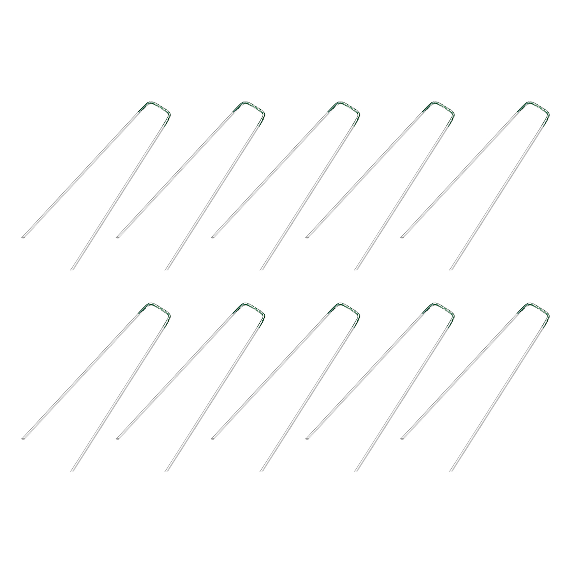 UShaped Garden Staples Pegs Ground Pins 250mm 9.8(inch) 4mm Dia Square