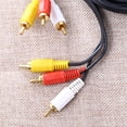 thumbnail image 4 of 3 RCA compuesto macho a macho Audio Video AV Cable para DVD TV, 4 of 7