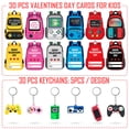thumbnail image 2 of Tarjetas de San Valentín, paquete de 30, llaveros para niños Malhaii, 2 of 7